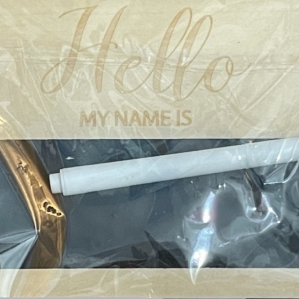 FINAL || Hello My Name Is || Baby Announcement Sign || Wood Chalkboard